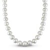 Thumbnail Image 0 of South Sea Cultured Pearl Necklace 1/20 ct tw Round 14K White Gold 18"