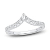 Thumbnail Image 1 of Diamond Chevron Anniversary Band 1/2 ct tw Round 14K White Gold
