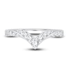 Thumbnail Image 3 of Diamond Chevron Anniversary Band 1/2 ct tw Round 14K White Gold