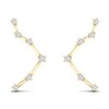 Thumbnail Image 2 of Diamond Libra Constellation Earrings 1/8 ct tw Round 14K Yellow Gold