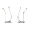 Thumbnail Image 1 of Diamond Gemini Constellation Earrings 1/8 ct tw Round 14K White Gold