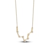 Thumbnail Image 2 of Diamond Pisces Constellation Necklace 1/6 ct tw Round 14K Yellow Gold