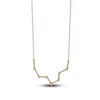Thumbnail Image 3 of Diamond Pisces Constellation Necklace 1/6 ct tw Round 14K Yellow Gold
