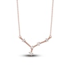Thumbnail Image 1 of Diamond Cancer Constellation Necklace 1/6 ct tw Round 14K Rose Gold