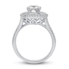 Thumbnail Image 2 of Diamond Engagement Ring 2-3/4 ct tw Cushion 14K White Gold