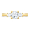 Pnina Tornai Diamond Engagement Ring 1-1/2 ct tw Cushion/Round 14K Yellow Gold