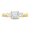 Pnina Tornai Diamond Engagement Ring 1-1/2 ct tw Cushion/Round 14K Yellow Gold
