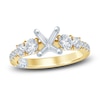 Pnina Tornai Lab-Created Diamond Engagement Ring Setting 1-1/4 ct tw Oval 14K Yellow Gold