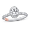 Thumbnail Image 0 of Pnina Tornai Simply Sophisticated Diamond Engagement Ring 1-3/8 ct tw Oval/Round 14K White Gold