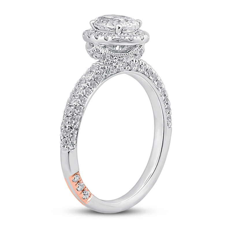 Main Image 2 of Pnina Tornai Simply Sophisticated Diamond Engagement Ring 1-3/8 ct tw Oval/Round 14K White Gold