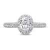 Thumbnail Image 2 of Pnina Tornai Simply Sophisticated Diamond Engagement Ring 1-3/8 ct tw Oval/Round 14K White Gold