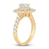 Thumbnail Image 2 of Diamond Engagement Ring 2 ct tw Round/Princess 14K Yellow Gold