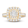 Thumbnail Image 3 of Diamond Engagement Ring 2 ct tw Round/Princess 14K Yellow Gold