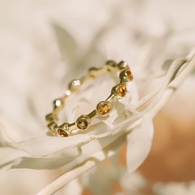 Main Image 4 of Juliette Maison Natural Amethyst Ring 10K Rose Gold