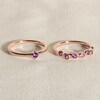Thumbnail Image 4 of Juliette Maison Natural White Sapphire Ring 10K Yellow Gold