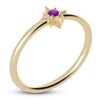 Thumbnail Image 2 of Juliette Maison Natural Amethyst Starburst Ring 10K Yellow Gold