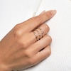 Thumbnail Image 5 of Juliette Maison Natural Emerald Starburst Ring 10K Yellow Gold