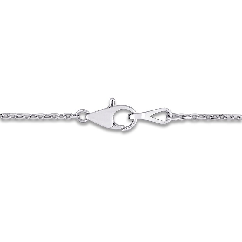 Main Image 2 of Diamond Cluster Necklace 1-1/10 ct tw Round 14K White Gold 16"