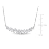 Thumbnail Image 3 of Diamond Cluster Necklace 1-1/10 ct tw Round 14K White Gold 16"