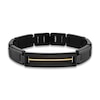 Thumbnail Image 1 of Men's Accent Bracelet Gold Ion-Plated Stainless Steel/Black Titanium 8.5"