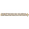 Thumbnail Image 1 of Italia D'Oro Double Triangle Chain Bracelet 14K Two-Tone Gold 7.25"