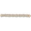 Thumbnail Image 1 of Italia D'Oro Double Triangle Chain Bracelet 14K Two-Tone Gold 7.25"