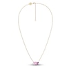 Thumbnail Image 2 of Juliette Maison Natural White Sapphire, Pink Tourmaline, Amethyst Constellation Necklace 10K Yellow Gold 18"