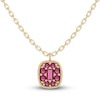 Thumbnail Image 1 of Juliette Maison Natural Rhodolite Garnet Pendant Necklace 10K Yellow Gold