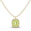 Thumbnail Image 1 of Juliette Maison Natural Peridot Pendant Necklace 10K Yellow Gold