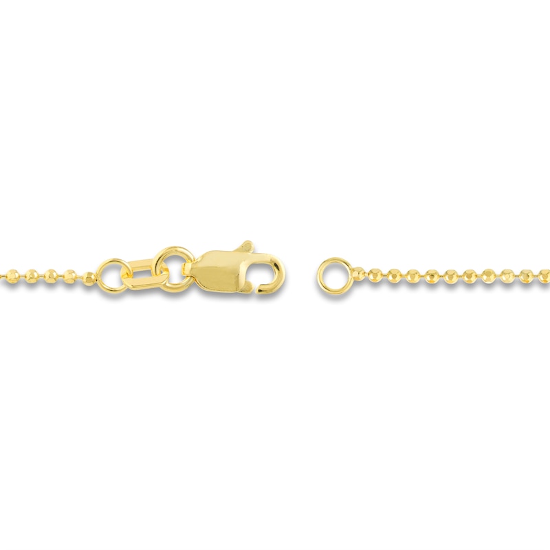 Main Image 4 of Solid Bead, Paperclip & Mirror Chain Bracelet Set 14K Yellow Gold 7.25"
