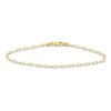 Thumbnail Image 5 of Solid Bead, Paperclip & Mirror Chain Bracelet Set 14K Yellow Gold 7.25"