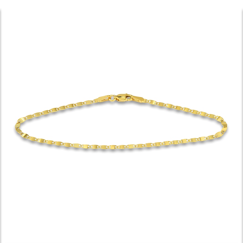 Main Image 8 of Solid Bead, Paperclip & Mirror Chain Bracelet Set 14K Yellow Gold 7.25"