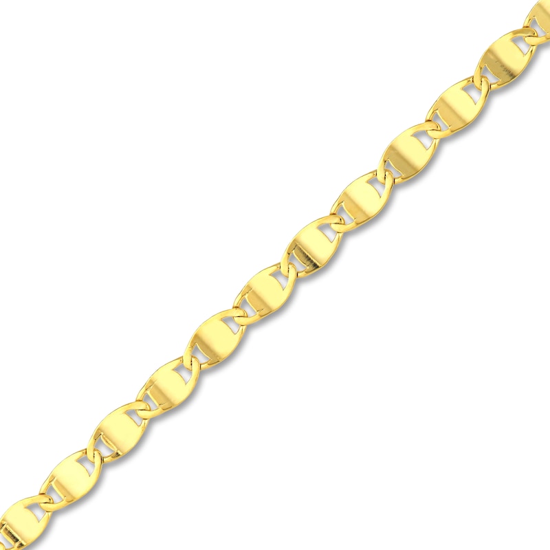 Main Image 9 of Solid Bead, Paperclip & Mirror Chain Bracelet Set 14K Yellow Gold 7.25"