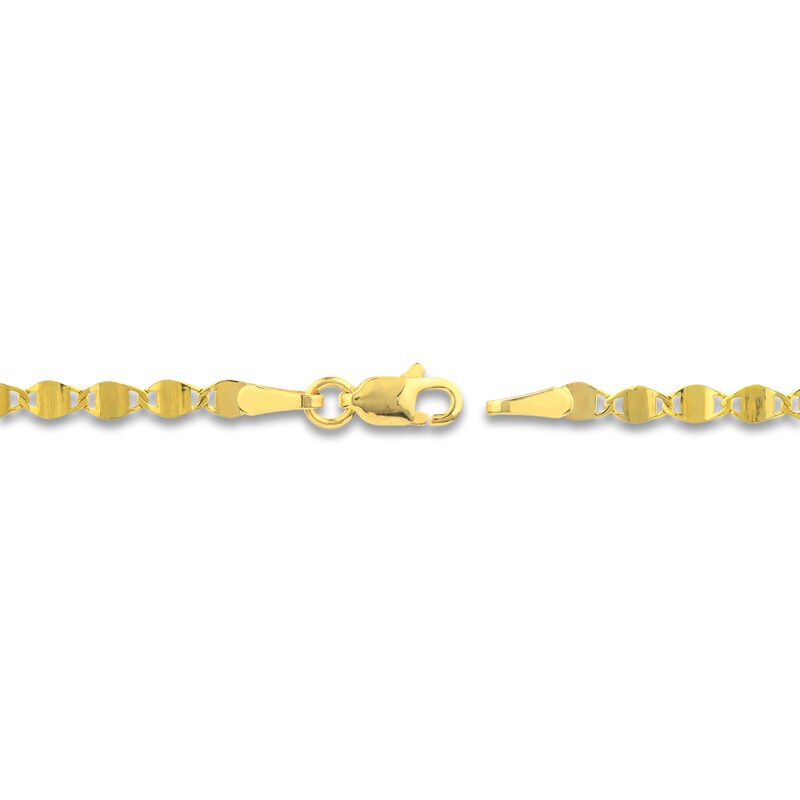 Main Image 10 of Solid Bead, Paperclip & Mirror Chain Bracelet Set 14K Yellow Gold 7.25"
