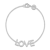 Thumbnail Image 1 of Juliette Maison Diamond Station Name Bracelet 1/2 ct tw Round 10K White Gold