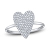 Thumbnail Image 0 of Shy Creation Diamond Heart Ring 1/4 ct tw Round 14K White Gold SC55009104V2