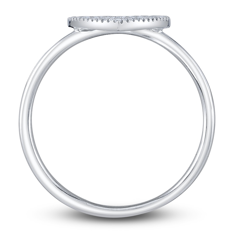 Main Image 3 of Shy Creation Diamond Heart Ring 1/4 ct tw Round 14K White Gold SC55009104V2
