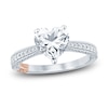 Thumbnail Image 1 of Pnina Tornai Diamond Heart Engagement Ring 2-1/3 ct tw Round 14K White Gold