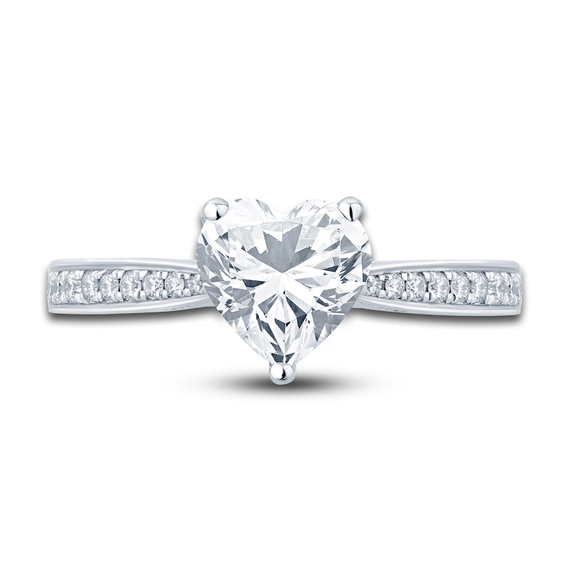 Main Image 3 of Pnina Tornai Diamond Heart Engagement Ring 2-1/3 ct tw Round 14K White Gold