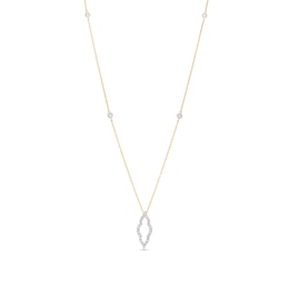 Kallati Diamond Necklace 1/3 ct tw Round 14K Yellow Gold