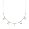 Thumbnail Image 1 of Juliette Maison Diamond Station Name Necklace 3/4 ct tw Round 10K Yellow Gold