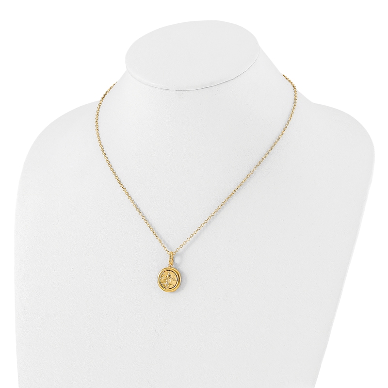 Roman Coin Necklace 14K Yellow Gold