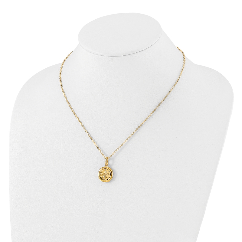 Main Image 3 of Roman Coin Necklace 14K Yellow Gold