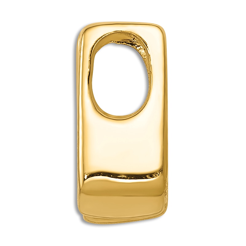 Main Image 2 of Diamond Slide Charm 1/5 ct tw Round 14K Yellow Gold