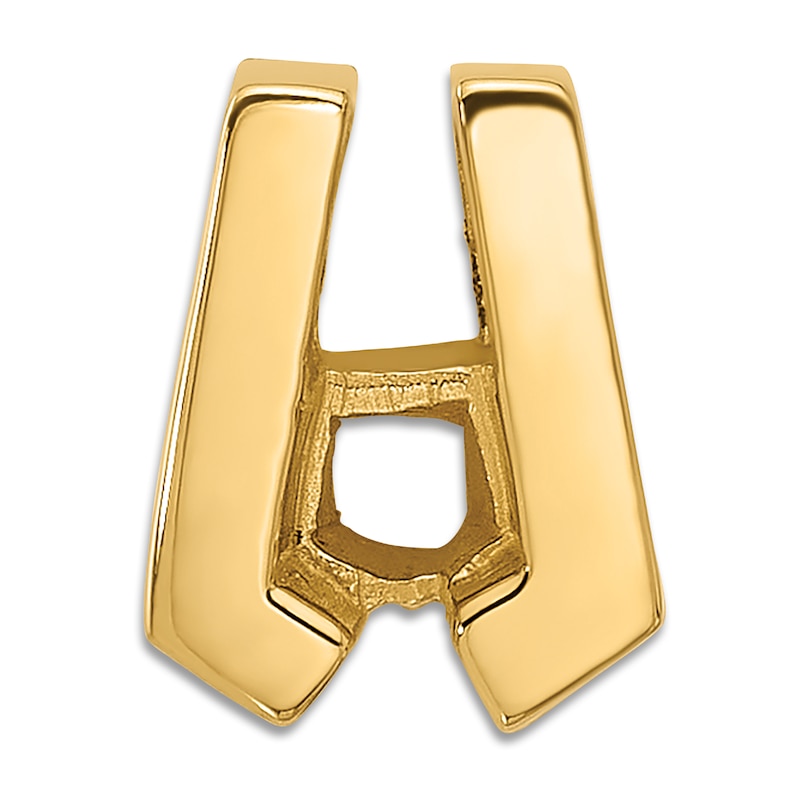 Main Image 3 of Diamond Slide Charm 1/5 ct tw Round 14K Yellow Gold