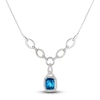 Thumbnail Image 0 of Le Vian Natural Blue Topaz Pendant Necklace 5/8 ct tw Diamonds 14K Vanilla Gold