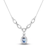Thumbnail Image 2 of Le Vian Natural Blue Topaz Pendant Necklace 5/8 ct tw Diamonds 14K Vanilla Gold