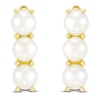 Thumbnail Image 2 of Freshwater Cultured Pearl Hoop Earrings 14K Yellow Gold
