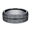 Thumbnail Image 3 of Men's Black Diamond Wedding Band 3/8 ct tw Round Grey Tantalum