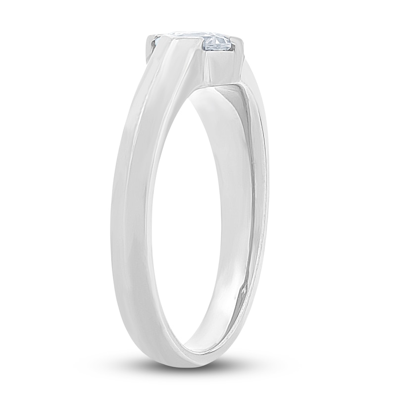 Main Image 2 of Diamond Solitaire Engagement Ring 1/2 ct tw Princess 14K White Gold (I/SI2)